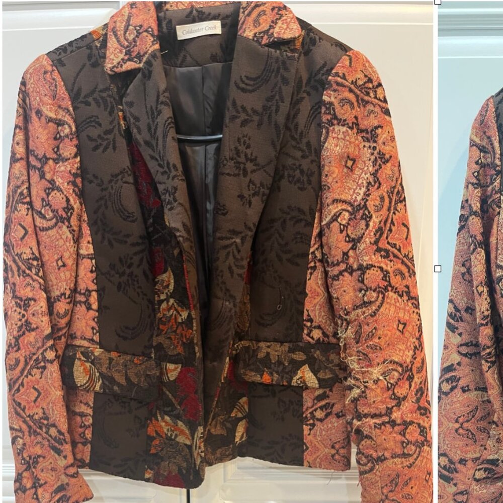 Coldwater Creek Jacquard Jacket